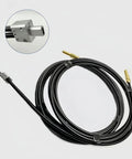 Double Wire Feeding Hose For Laser Welding Handheld Weld Head, Built To Last Graphite Aluminum PU Construction, 5M Spring Hose