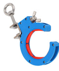 65mm Cable Tray Roller Set With Pro Grade Adjustable Wire Pulling Pulley Nylon Guide Wheel And Stainless Steel Bracket For Seamless Cable Runs In Inside And Outside Corner Electrical Installations, blue and red