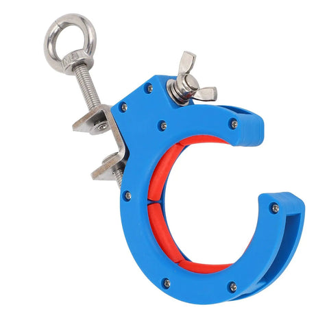 65mm Cable Tray Roller Set With Pro Grade Adjustable Wire Pulling Pulley Nylon Guide Wheel And Stainless Steel Bracket For Seamless Cable Runs In Inside And Outside Corner Electrical Installations, blue and red