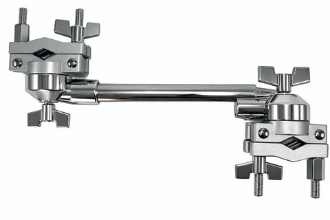 Rotating Multi Clamp For Drum Hardware 360 Degree Adjustable Mount, silver clamp, studio and stage use, heavy-duty construction