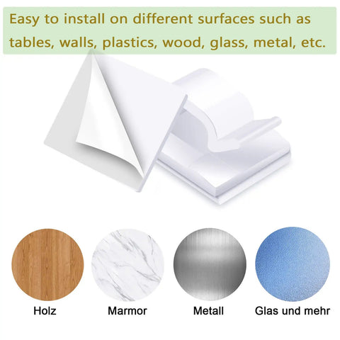 60 Pack Clear Cable Clips With Heavy Duty Adhesive for indoor and outdoor wire management shown with various surface compatibility.