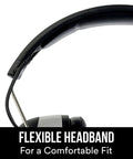 Side view of the WorkTunes Connect Hearing Protector With Bluetooth Audio, AM FM Radio highlighting flexible headband design.