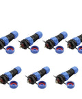 Waterproof IP68 Panel Mount Back Nut Cylindrical Connectors Kit For SP13 SP16 SP17 SP20 SP21 7 Pin 100 Sets Heavy Duty Electrical Cable Wire Connector