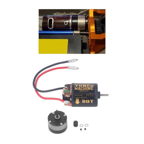 Universal 540 Brushed RC Car Motor With One Third Reduction Planetary Gear System 13T 80T for model tractors and crawlers