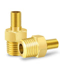 Brass 1/4 NPT To Schrader Valve Adapter Set Of 2 For Portable Air Compressors And Pumps Durable Tire Inflator Conversion No Schrader Valve Core Included