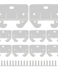 White Plastic Drawer Guides 10 Pack Comes With 20 Screws Hassle Free Install Smooth Glide Hardware For Kitchen Cabinets And Bedroom Dressers Restore Furniture