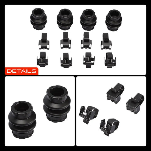 Upgrade Your Ride With A-Premium Front Side Disc Brake Hardware Kit Perfect For Dodge Ram 1500, Durango, Dakota And Chrysler Aspen Models From 2006 To 2022.