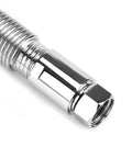 Close-up of Heavy Duty Inner Spring Stainless Steel Construction on High Pressure Brass Dishwasher Sprayer Hose For Commercial Kitchens