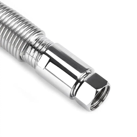 Close-up of Heavy Duty Inner Spring Stainless Steel Construction on High Pressure Brass Dishwasher Sprayer Hose For Commercial Kitchens