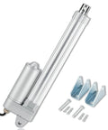 Electric Actuator 12V, 6 Inch Stroke, Beefy 2800N 617Lb Lift, IP67 Waterproof With Mounting Brackets, Ideal For Outdoor Use