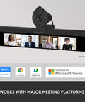 Crisp 1080P Full HD Webcam Featuring Auto Light Correction on a monitor displaying video calls.