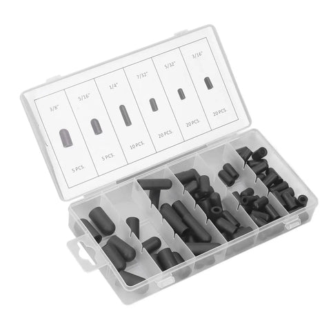 Vacuum Hat Plug Kit With 80 Pieces Pro Grade Durable Rubber Seals High Temperature Leak Proof in plastic case
