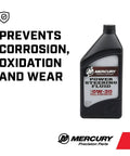 0W30 Synthetic Power Trim And Steering Fluid For Marine Electric Systems, Compatible With Verado JPO Electric Steering And Zeus Drives, Transmission And Actuator Use, 32 Oz Quart, OEM Spec. Black bottle with label on white background.
