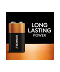Heavy Duty 9V Battery Pair Tough As Nails Power For Smoke Detectors And Carbon Monoxide Alarms, Duracell Coppertop design.