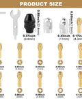 Pro Grade Drill Chuck Collet Set For Rotary Tools, 10 Brass Collets From 0.5mm To 3.2mm, Quick Change, 2 Jaw Chucks Included