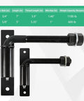 Heavy Duty Bolt On 7 Inch J Bolt Gate Hinges 4 Pack No Welding Required Lubricated Ball Bearing Hinge For Large Driveway Gates Up To 1100 Lbs Easy Install And Sag Prevention Industrial Grade, 7-inch black steel hinge with 3/4-inch J-bolt