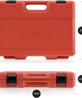 Red carrying case for Half Inch Drive Master Impact Socket Set 32 Piece Shallow Socket Kit for Real Tough As Nails Automotive Work