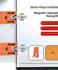 Cabinet Door Hinge Spacer 2.6mm Alignment Tool With Twist Drill Bit For Quick Install And Precise Positioning Magnetic Easy Setup