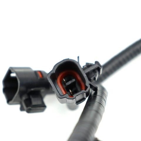 Close-up of wiring connector for Toyota Tacoma Bed Light Kit with Six LED Chips High Brightness Truck Bed Lighting 2020-2024.