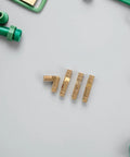 Brass Hidden Cylinder Barrel Hinge Set 25 Pieces Concealed Quiet Opening Hinges for Jewelry Boxes and Wooden Cabinet Doors