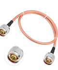 N Type Male To N Type Male Jumper Cable RG400 Low Loss Coax 1.6 Feet For 4G LTE Antenna with nickel-plated connectors