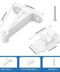 Heavy Duty RV Door Holder Clip Keeps Camper Entry Door Open In Windy Weather Wind Resistant 3 Inch White Door Catch
