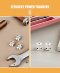 Upgrade Your 3D Printer With This Sweet Kit Of Six Gt2 Timing Belt Pulleys Featuring A Solid Aluminum Build And 20 Teeth Designed To Stop Slipping And Boost Power Transfer For Super Smooth Printing Plus Comes With A Hex Wrench For Easy Install, six aluminum GT2 pulleys and wrench