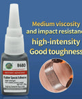 Instant Bond Rubber Glue For Tires Shoes Boots Belts And Foam And DIY Crafts Sticks Rubber To Rubber And Rubber To Plastic Or Metal Waterproof And Heat Resistant Adhesive For Everyday Projects That Boss Glue For Real bottle with medium viscosity label