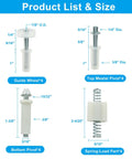 Product list and sizes of Heavy Duty Bifold Door Hardware Kit Handles The Hustle By Delivering Top Bottom Steel Pivots Tough Guide Wheels.
