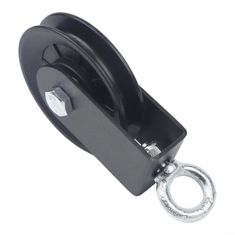 Beefy Quiet Bearing Pulley For Weightlifting Rope Traction With 360 Degree Rotation For Home Gym Cable Systems Wide Groove Bracket