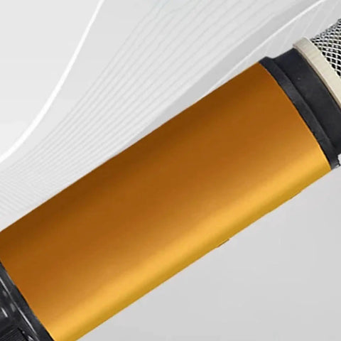 Close-up of Handy Cordless Oil Transfer Pump With Battery Powered Design, showing durable metal body and screened base.