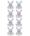 Rock Solid Magnetic Welding Ground Clamp For Metalwork Projects Big Grip Steel Hog set of eight clamps with large gripping surfaces.