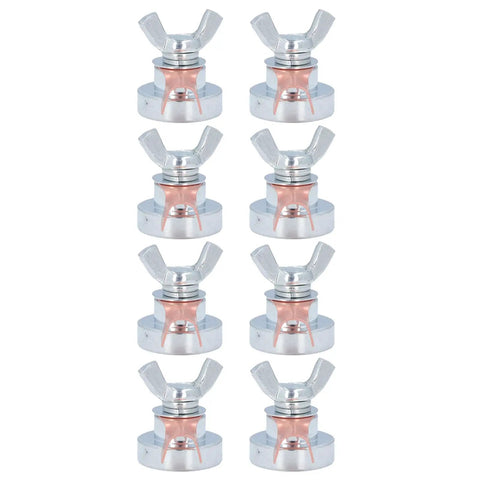 Rock Solid Magnetic Welding Ground Clamp For Metalwork Projects Big Grip Steel Hog set of eight clamps with large gripping surfaces.
