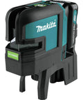 Tough As Nails 12V Max Cordless Self Leveling Green Beam Laser Kit for precise layouts, featuring durable housing and adjustable base.