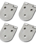 Stainless Steel Desk Hinges Flip Top 4 Pack With Round Edges, Smooth Quiet Operation For Folding Tables And Furniture, Easy Install