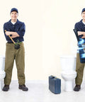 Plumber with Heavy Duty Toilet Plunger Bag Holder Universal Plunger Carrying Bag For Hotels, Cruise Ships, And Pros On The Go Hygiene Solution.