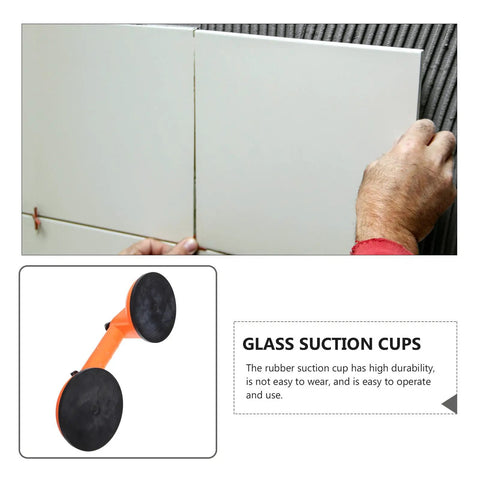 Heavy Duty Dual Suction Cup Glass Lifter Tool With Abs And Rubber For Easy Panel Transport Up To 132 Pounds, lifting panels.