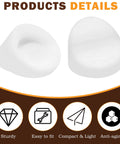 50 Pack White Silicone Door Hole Plugs For Entry Door Frames Fits Five Sixteenth Inch And Quarter Inch Screw Holes; product details view