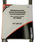 Replacement Deck Belt For 144959 532144959 OEM Laser Duplicate in packaging view, 1/2 x 95-1/2 inches size.