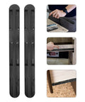 4 Pack Heavy Duty Drawer Slides 10.4 Inch Plastic Bottom Drawer Rails With Smooth Operation And Easy Install For Kitchen Cabinets And Bedroom Storage Boxes, black plastic rails