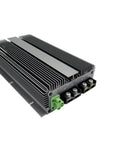 Heavy Duty DC DC EV Charger Boost Converter For Fast Charge On Lithium AGM Lead Acid Batteries Rig Ready Slick Design For Your Whip 12 To 28 V 20 A Output side view with connectors