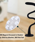 Keep Front Load Washer Door Open With Magnetic Door Prop And Flexible Hose, No-Fuss Setup, Black, Fits Most Washers And Dryers