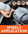 HORUSDY 500cc automotive fluid extractor syringe; clear tubing and black lever for manual oil transfer