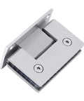 Soft Close Glass Shower Door Hinge Clip For 8-10mm Toughened Glass 90 Degree Frameless Stainless Steel Wall Bracket 1Pc