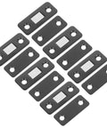 Ultra Thin Magnetic Cabinet Door Catches Black Stainless Steel 12 Pack, Strong Hold For Cabinets Closets Drawers And Lids.