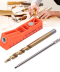 2 In 1 Pocket Hole Jig Kit For Woodworking With Spliceable Design All Metal Construction Includes Hole Jig Drill Bit Hex Wrench