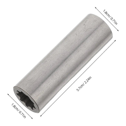 Solid Steel Lifting Coupler Shaft That Extends Lifespan Of Your Car Lift Pump And Transmission With Precise Alignment For Garage Ops And Auto Repair Shops Today, 5.7cm long.