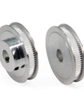GT2 Timing Pulleys Set Two Piece 20T And 80T Aluminum 12mm Bore Synchronous Wheel With 250mm Belt And 6mm Wide Drive For CNC Machines And 3D Printers High Precision No Slipping