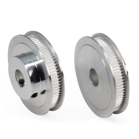GT2 Timing Pulleys Set Two Piece 20T And 80T Aluminum 12mm Bore Synchronous Wheel With 250mm Belt And 6mm Wide Drive For CNC Machines And 3D Printers High Precision No Slipping