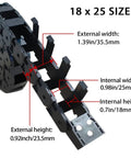 Open Type Drag Chain Cable Carrier For CNC Router Mill And 3D Printer 39.4 Inch Long R28 Bend Radius Nylon PA66 Material details